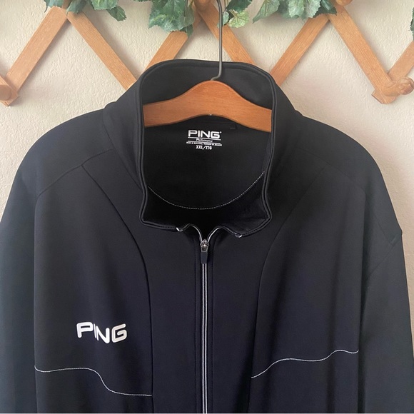 PING | Black Full Zip Up Golf Jacket Size XXL - Picture 2 of 15